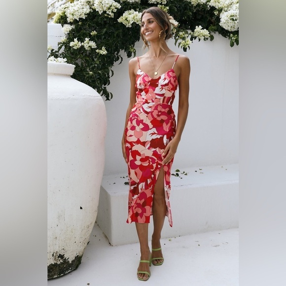 Runaway Tammy Dress Fuschia Floral Small Size 4 NWOT - Picture 1 of 13